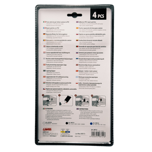 Set za popravak cerade – 4 samoljepljive PVC zakrpe 15x21 cm