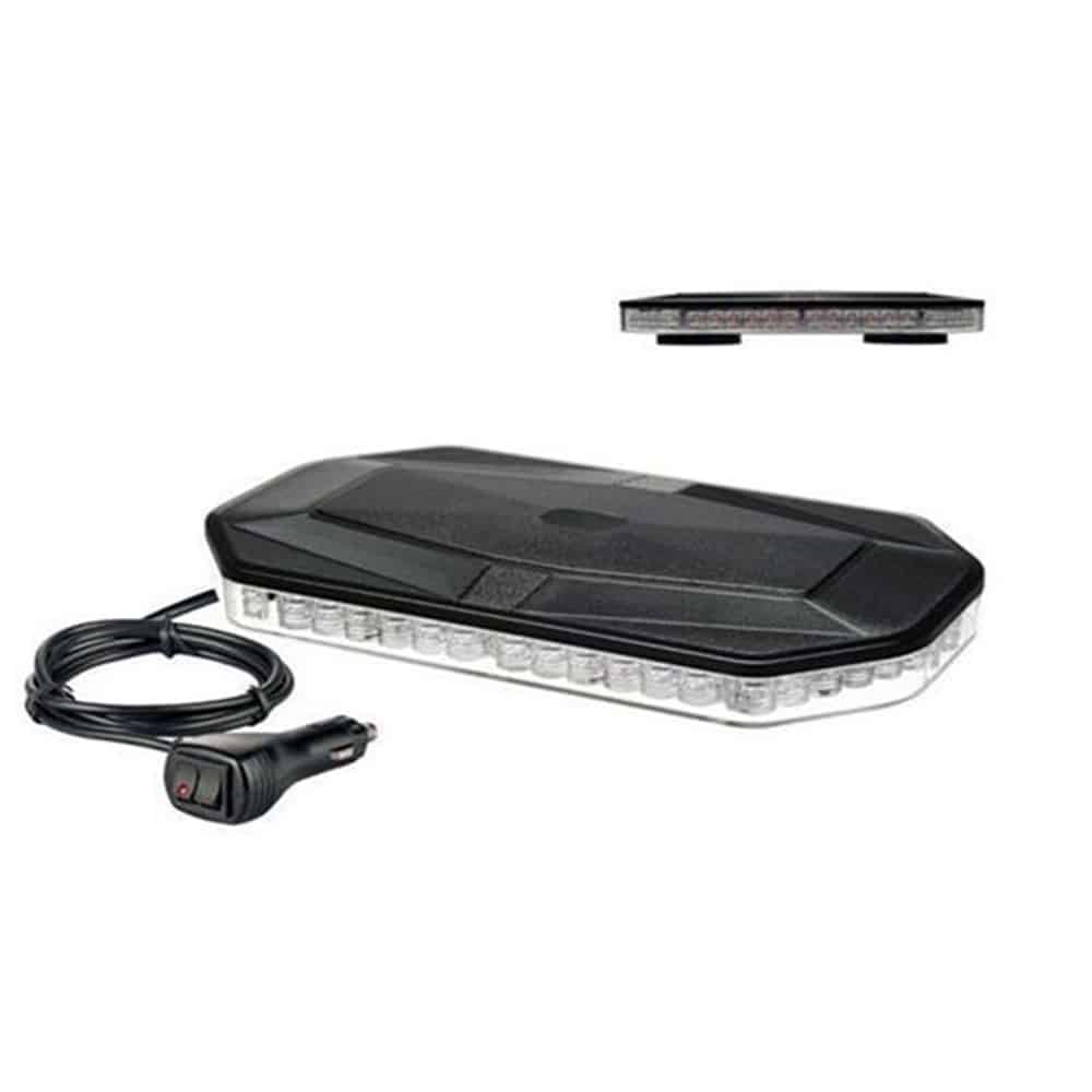 Luz de Advertência LED Amarela com Base Magnética para Veículos – 48W ou 80W