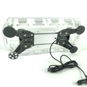 Luz de Advertência LED Amarela com Base Magnética para Veículos – 48W ou 80W