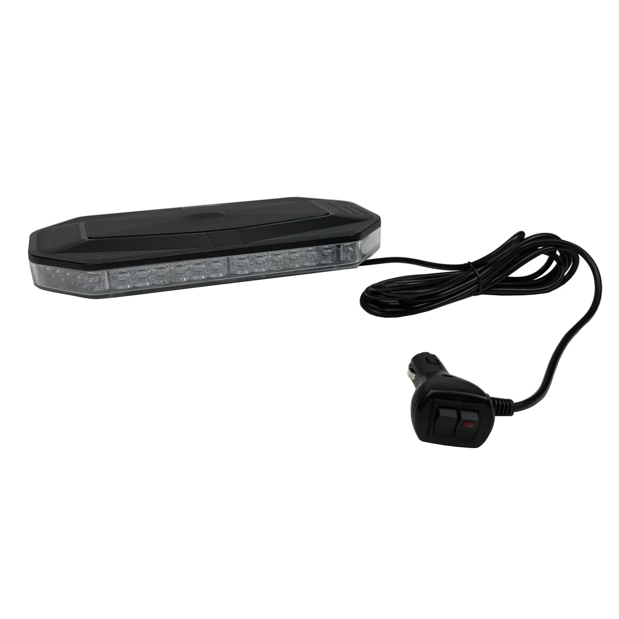 Luz de Advertência LED Amarela com Base Magnética para Veículos – 48W ou 80W