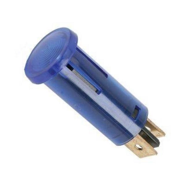 Luz Indicadora LED Azul 24V – Formato Redondo