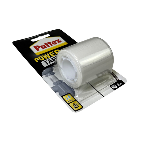 Bandă adezivă impermeabilă Pattex Power Tape, albă, 5 m