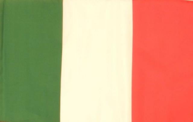 Drapeau à main Italie 30x45 cm
