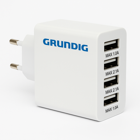 USB зарядно Grundig с 4 порта – 230V