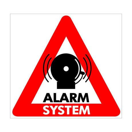 Αυτοκόλλητο ALARM SYSTEM 22x22 εκ.