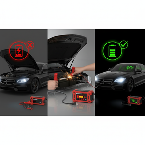 Univerzálna nabíjačka akumulátorov 12V – viac režimov, 9-stupňové nabíjanie