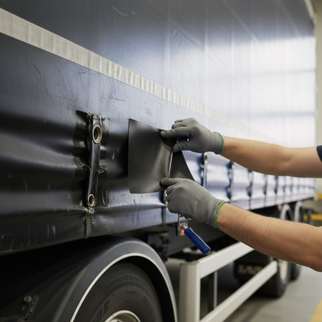 Set za popravak cerade – 4 samoljepljive PVC zakrpe 15x21 cm