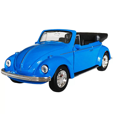 Mașinuță metalică Volkswagen Beetle 1:34 – model clasic și cabrio