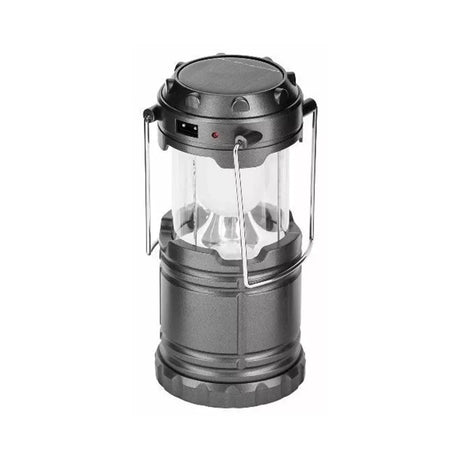 Lampada da campeggio ricaricabile a LED con pannello solare e base magnetica