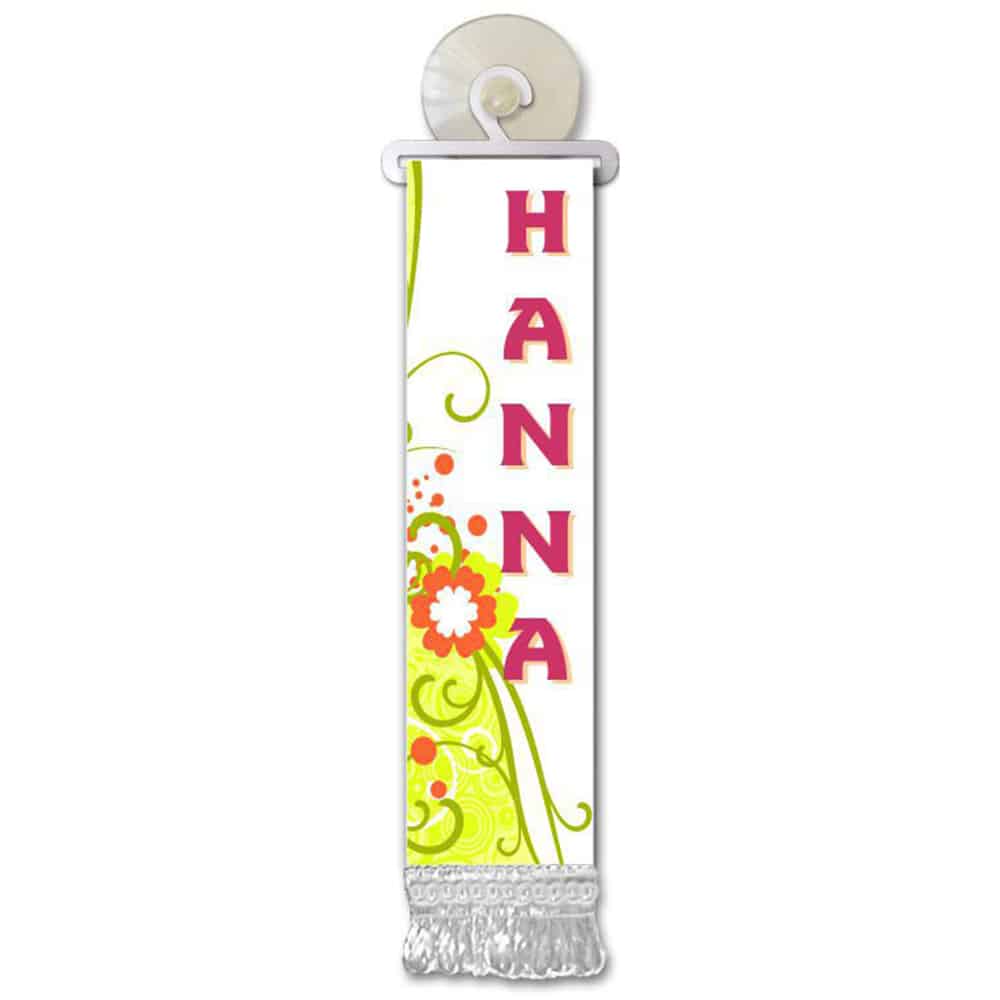 Personalizirana mini zastava za staklo s imenom (F-L)