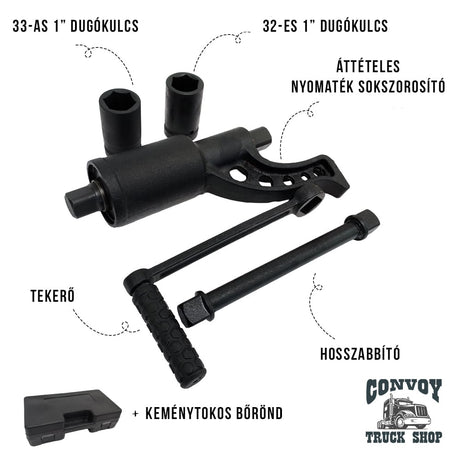 Мултипликатор за въртящ момент за гайки на колела с предавка