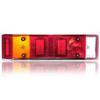 Rear 7-Chamber LED Tail Light with License Plate Illumination