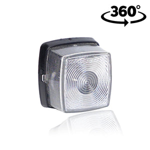 Weiße Positionsleuchte, groß, quadratisch