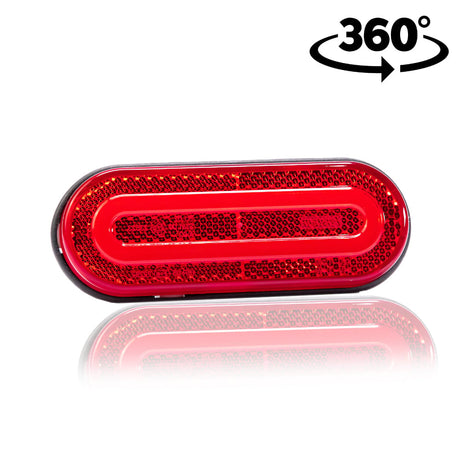 LED Position Lamp Rounded Transparent 12-36V