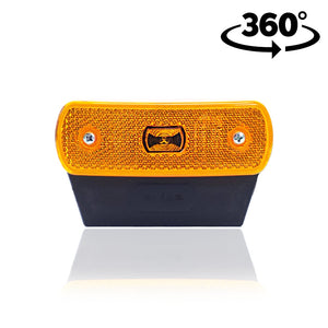 Feu de position LED ambre avec support arrondi
