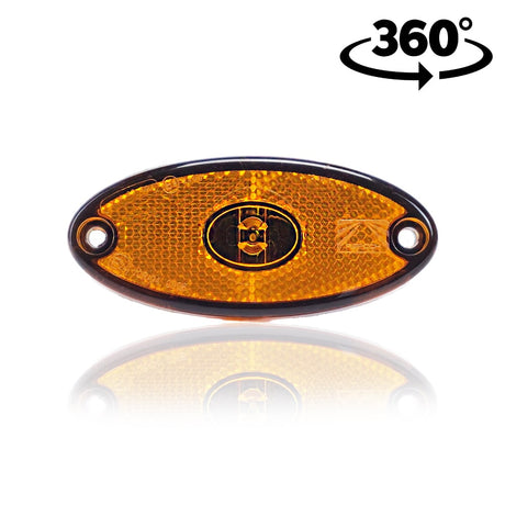 LED ovalna pozicijska luč FlatpointII Aspöck