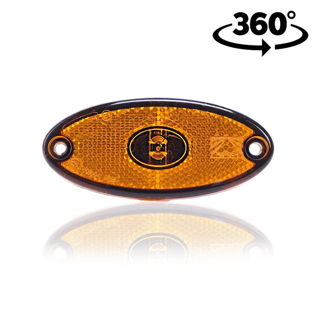 Luz de posición LED ovalada FlatpointII Aspöck