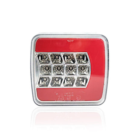 Luz LED de 4 funciones transparente 12/24V (sin reflector)