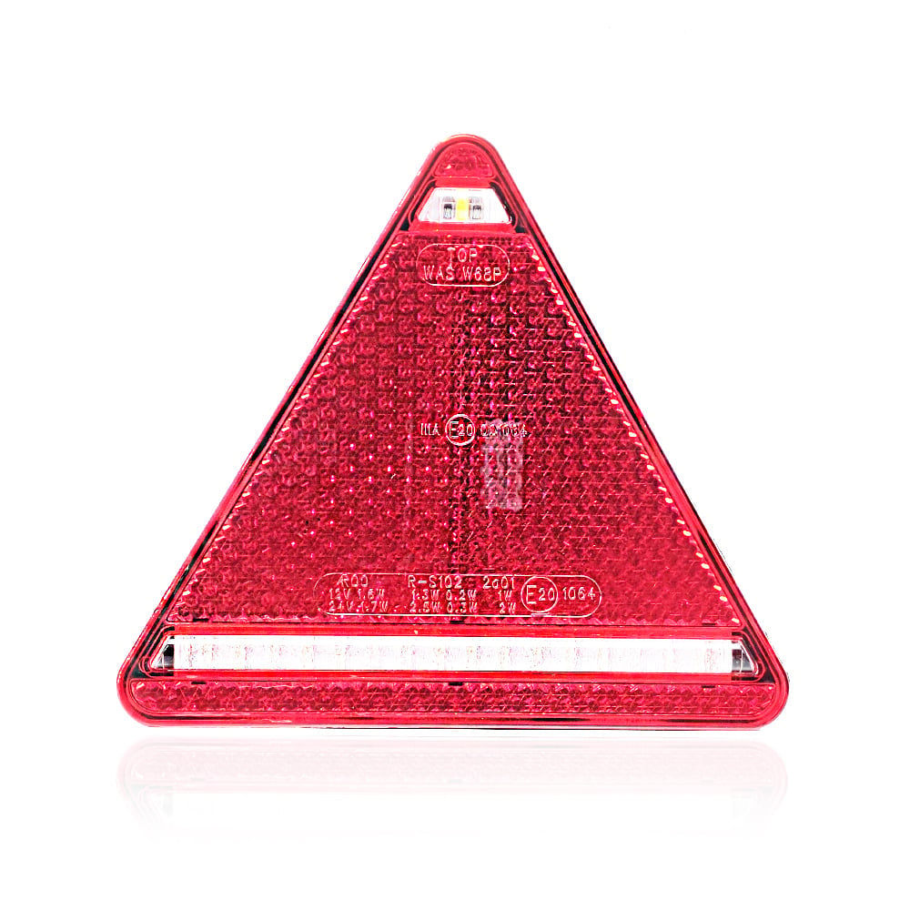 Luz Traseira LED Triangular 4 Funções para Reboques - Esquerda