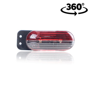 Feu de position latéral LED rouge et blanc 12/24V