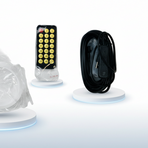 Set de pantalla LED flexible con animación de ojos y mando a distancia, 12V, 590x120mm