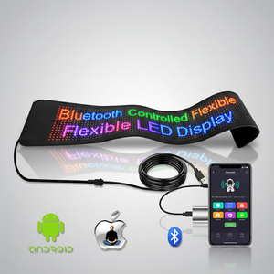 Set de pantalla LED flexible con animación de ojos y mando a distancia, 12V, 590x120mm