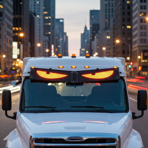 Set de pantalla LED flexible con animación de ojos y mando a distancia, 12V, 590x120mm