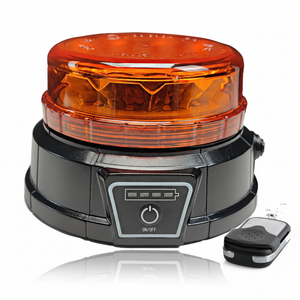 Villogó lámpa sárga ultravékony LED-es mágnestalpas távirányítóval