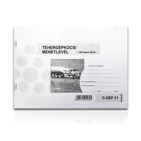 Fahrtenbuch für Lkw DG21 – 100 Blatt, A4 oder A5