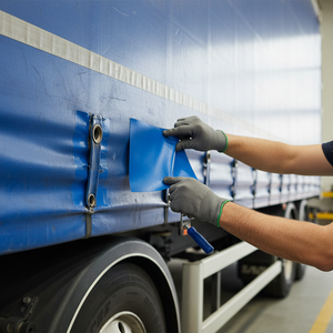 Set za popravak cerade – 4 samoljepljive PVC zakrpe 15x21 cm