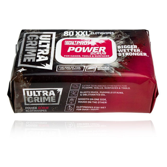 Toallitas Húmedas XXL UltraGrime PRO PowerScrub (80 uds)