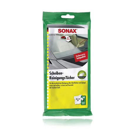 SONAX Glass Cleaning Wipes – Pack of 10